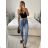 Rifle jeans dlhé dámske (XS-XL) LAULIA LAU24T093-9/DU S modrá