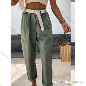 Nohavice dlhé strešové s opaskom dámske (S/M/L ONE SIZE) TALIANSKA MÓDA IMWDK24589