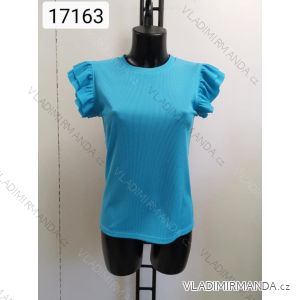 Tričko elegantný krátky rukáv dámske (S/M ONE SIZE) TALIANSKA MÓDA IMM24M17163