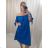 Šaty carmen krátky rukáv dámske nadrozmer (L/XL ONE SIZE) TALIANSKA MóDA IM424131