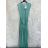 Šaty dlhé elegantné skladané bez rukávov dámske (S/M ONE SIZE) TALIANSKA MÓDA IMPMD243558A/DUR S / M ružová