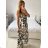 Šaty dlhé letné na ramienka dámske (S/M - L/XL) TALIANSKA MÓDA IMPEM2455588/DU -   ružová -   S / M