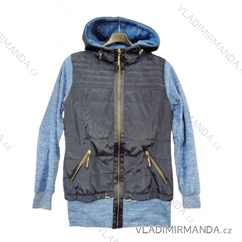 Mikina teplá dámska (m-2xl) LHD FASHION LHD-362 <p>modrá</p> S