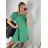 Šaty oversize letný krátky rukáv icecool dámske (S/M/L ONE SIZE) TALIANSKA MÓDA IMM24M6742D/DUR -   zelená -   M / L