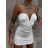Šaty krátke carmen elegantné dámske (S/M ONE SIZE) TALIANSKA MÓDA IMPMD2427403