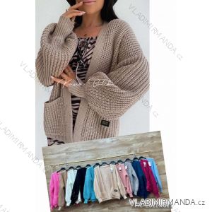 Cardigan krátky pletený dlhý rukáv dámsky (S/ M/L ONE SIZE) TALIANSKÁ MÓDA IMWBL24060