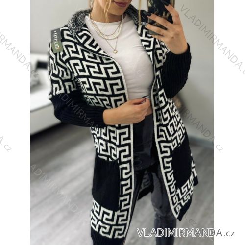 Cardigan pletený dlhý rukáv dámsky (S/M/L ONE SIZE) TALIANSKA MÓDA IMD23670