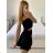 Súprava letný top a sukňa dámska (S/M ONE SIZE) TALIANSKA MóDA IM324155/DU -   čierna
 -   S / M