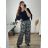 Nohavice letné dlhé dámske nadrozmer (54/56 ONE SIZE) TALIANSKA MÓDA IMWEC24WILD
