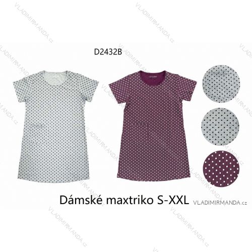 Tričko maxi krátky rukáv dámske (S-2XL) WOLF D2432B