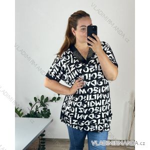 Tunika krátky rukáv dámska nadrozmer (54/56 ONE SIZE) TURECKÁ MODA TME248100-2/DU