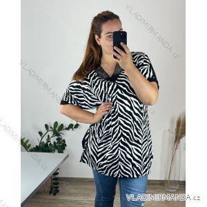 Tunika krátky rukáv dámska nadrozmer (54/56 ONE SIZE) TURECKÁ MODA TME248100-3/DU