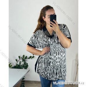 Tunika krátky rukáv dámska nadrozmer (54/56 ONE SIZE) TURECKÁ MODA TME248100-4/DU