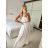 Šaty dlouhé elegantné bez rukávov dámske (S/M/L ONE SIZE) TALIANSKA MÓDA IMWCN24065/DUR -   tmavo ružová
 -   M / L