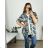 Cardigan dlhý rukáv dámsky nadrozmer (52/54 ONE SIZE) TALIANSKA MÓDA IMWQ24MASKA/DU 52/54 zelená khaki