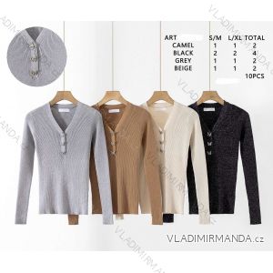 Sveter dlhý rukáv dámsky (S-XL) TALIANSKA MODA IMHMS24374