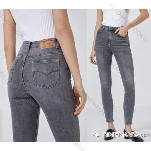 Nohavice jeans dlhé dámske (S/M ONE SIZE) TALIANSKA MÓDA IMHMS24405