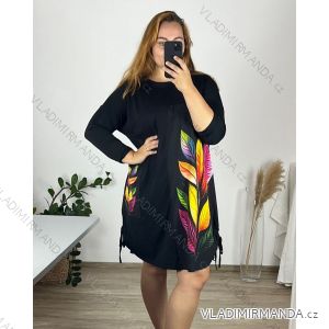 Šaty voľnočasové 3/4 dlhý rukáv dámske (S/M ONE SIZE) TALIANSKA MÓDA IM424602