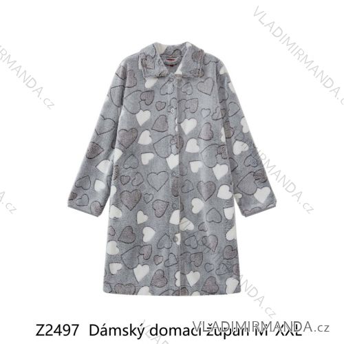 Župan domáci dlhý rukáv dámsky (M-2XL) WOLF Z2497