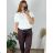 Tunika oversize elegantní krátký rukáv dámská nadrozměr (46/48 ONE SIZE) ITALSKÁ MÓDA IMPLI242252/DUR -   biela -   46/48