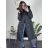 Kabát zimní s kapucí dámská LHD fashion (S-2XL) LHD-2M-033-1/DR S čierna