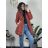 Kabát zimní s kapucí dámská LHD fashion (S-2XL) LHD-2M-231-1/DR S hnedá