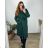 Kabát na gombíky dámsky (M/L ONE SIZE) TALIANSKA MóDA IM324ELISA/DR - tmavě modrá - M/L