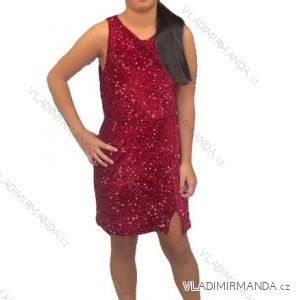 Šaty krátke elegantné flitrové na ramienka dámske (S/M/L ONE SIZE) IMM24M26164