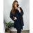 Šaty elegantní dlouhý  rukáv dámske nadrozmer (3XL/4XL ONE SIZE) TALIANSKA MóDA IM424BELLA/DU 3XL / 4XL smaragdová
