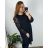 Šaty elegantní dlouhý  rukáv dámske nadrozmer (3XL/4XL ONE SIZE) TALIANSKA MóDA IM424BELLA/DU 3XL / 4XL smaragdová