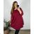 Šaty elegantní dlouhý  rukáv dámske nadrozmer (3XL/4XL ONE SIZE) TALIANSKA MóDA IM424BELLA/DU 3XL / 4XL smaragdová