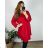 Šaty elegantní dlouhý  rukáv dámske nadrozmer (3XL/4XL ONE SIZE) TALIANSKA MóDA IM424BELLA/DU 3XL / 4XL smaragdová