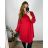 Šaty elegantní dlouhý  rukáv dámske nadrozmer (3XL/4XL ONE SIZE) TALIANSKA MóDA IM424BELLA/DU 3XL / 4XL smaragdová