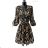 Šaty krátké elegantní 3/4 rukáv dámské (S/M ONE SIZE) ITALSKÁ MÓDA IMPES24DIANE11 tmavo modrá S / M