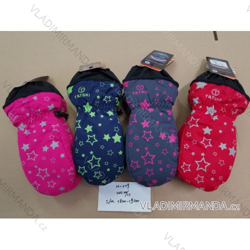 Rukavice palčiaky lyžiarske detské dievčenské aj chlapčenské (18-19cm) TAT FASHION TAT24H-019