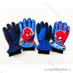 Rukavice lyžiarske prstové spiderman detské chlapčenské (3-8 rokov) SETINO SP-A-GLOVES-259