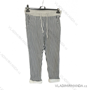 Tepláky dlhé dámske proužek (S/M/L ONE SIZE) Talianska MODA IMB24STRIPE/DR