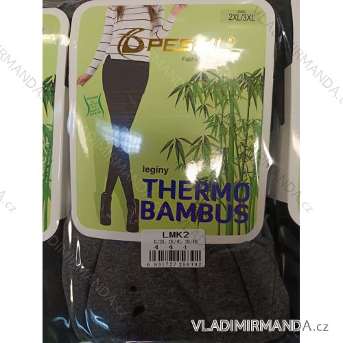 Legíny bambusové teplé thermo dámske (XL/2XL-2XL/3XL-3XL/4XL) PESAIL PES24LMK2