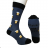 Ponožky veselé obrázkové slabé pivné CRAZY SOCKS (40-43,44-46) POLSKÁ MÓDA DPP21255/DR  modrá