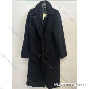 Kabát dlhý teddy dlhý rukáv dámsky (S/M/L ONE SIZE) TALIANSKA MÓDA IMPSH24230125