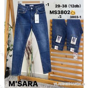 Rifle jeans dlhé dámske (29-38) M.SARA MSR24MS3802