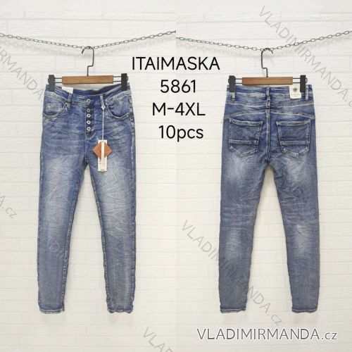 Rifle jeans dlhé dámske (M-4XL) ITAIMASKA ITA245861