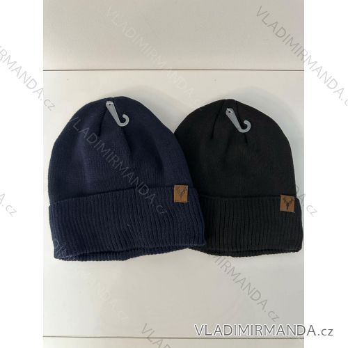 Čiapky zimné zateplená flaušom pánska (ONE SIZE) POĽSKÁ VÝROBA PVF24WINTER