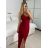Šaty dlhé elegantné spoločenské trblietavé na ramienka dámske (S/M ONE SIZE) TALIANSKA MÓDA IM424768