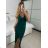 Šaty dlhé elegantné spoločenské trblietavé na ramienka dámske (S/M ONE SIZE) TALIANSKA MÓDA IM424768