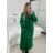 Kabát na gombíky dámsky (M/L ONE SIZE) TALIANSKA MóDA IM324ELISA/DR - tmavě modrá - M/L
