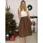 Sukňa stredne dlhá dámska (S/M ONE SIZE) TALIANSKA MÓDA IMM23HG4911