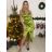 Šaty spoločenské dlhé elegantné na ramienka satén dámske (S/M ONE SIZE) TALIANSKA MÓDA IMPSH236357A/DU -   zelená smaragdová -   S/M/L