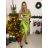 Šaty spoločenské dlhé elegantné na ramienka satén dámske (S/M ONE SIZE) TALIANSKA MÓDA IMPSH236357A/DU -   zelená smaragdová -   S/M/L