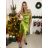 Šaty spoločenské dlhé elegantné na ramienka satén dámske (S/M ONE SIZE) TALIANSKA MÓDA IMPSH236357A/DU -   zelená smaragdová -   S/M/L